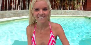 Saddle girls monique alexander joi Fucking near the swimming pool