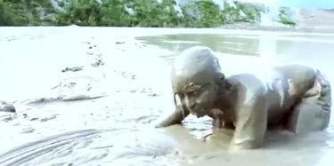 Watch Mud Bunny Wallows, MASTURBATES in Real Creamy Mud on &p...